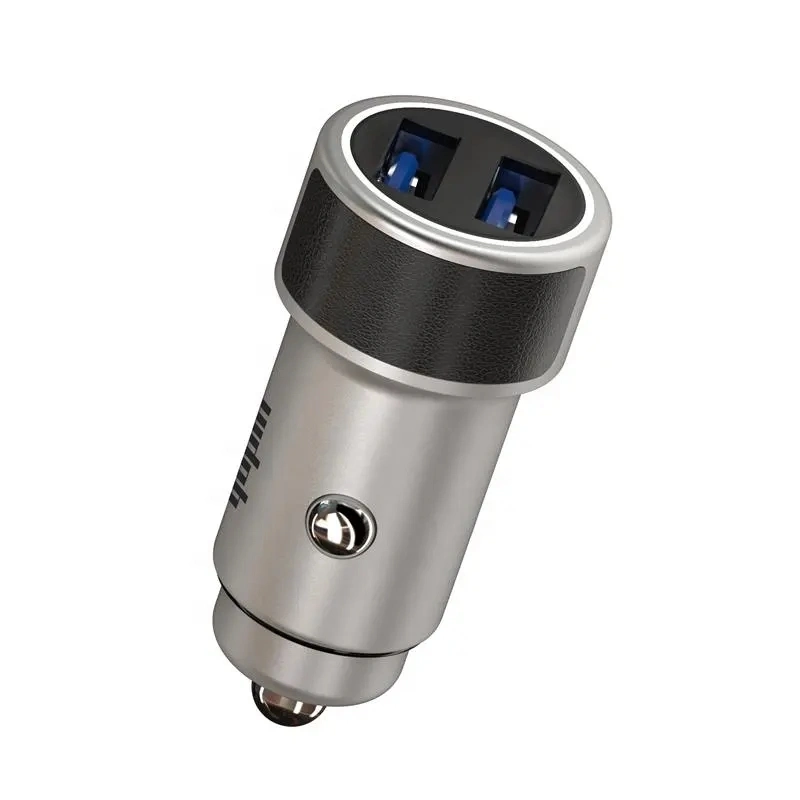 New Design Dual Port Car Charger 30W Type-C Pd Fast Charging Aluminium